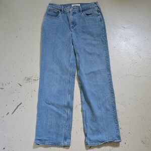 Abercrombie & Fitch High Rise 90's Relaxed Jean Size 29 Reg Boot Embroidery Cute